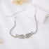 Angel Wings Rhinestone Anklet close-up sparkle