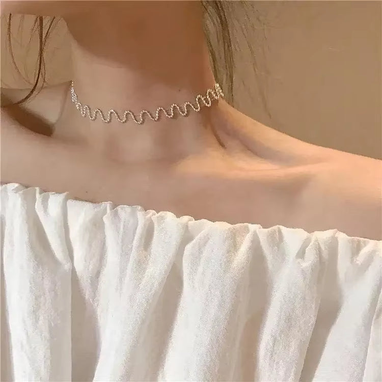 Silver Triangle Pendant Necklace adjustable chain length