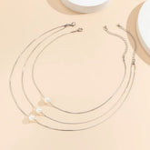 Lunara™ Boho Pearl Clavicle Necklace – Effortless Glow, Timeless Grace