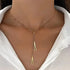 Silver Triangle Pendant Necklace shiny metal texture