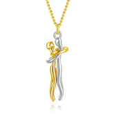 14K Gold Plated Embrace Jewelry Set luxury style necklace