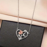 I Love You Forever Rose Gift Box Necklace romantic gift