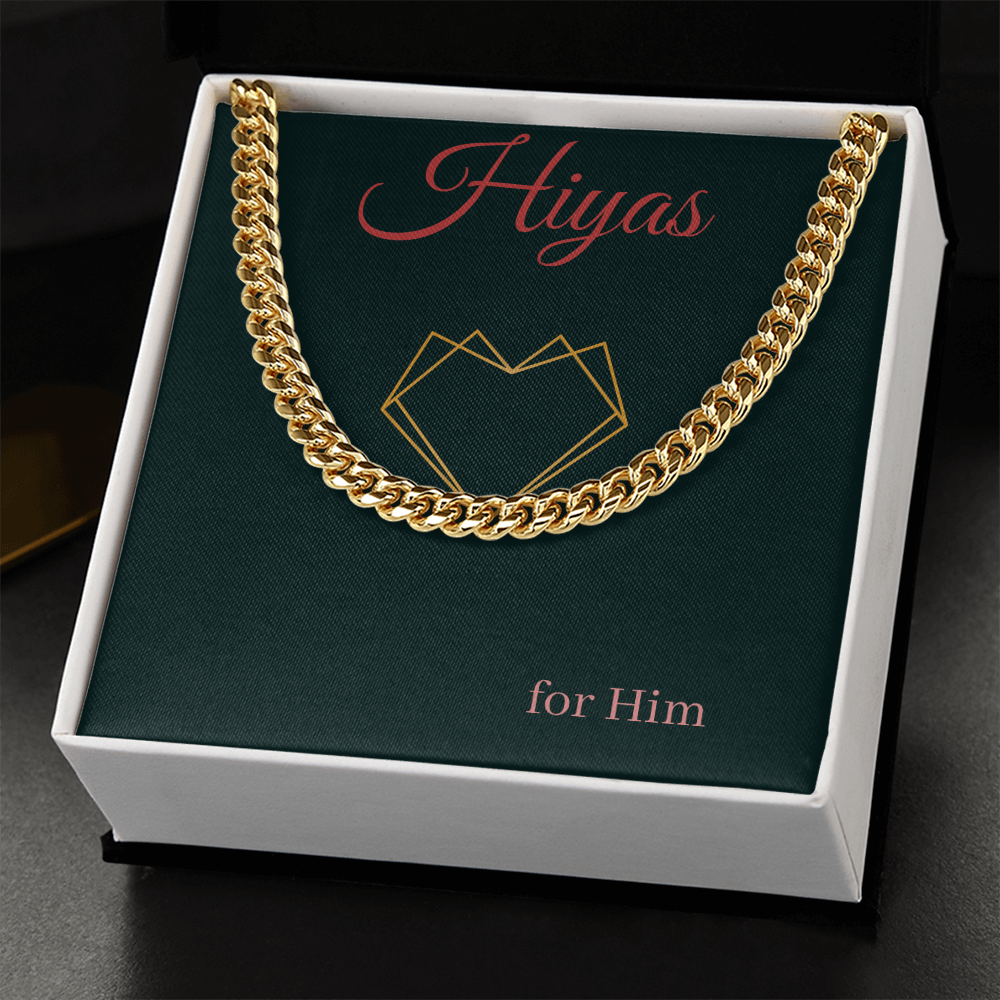 Cuban Chain Necklace minimalist classic look