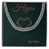Cuban Chain Necklace Classic Stainless Steel for Men