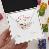Interlocking Hearts Necklace gift presentation