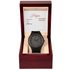 Wooden Watch Classic Timepiece displayed in an elegant gift box, showcasing its unique natural wood design for men.