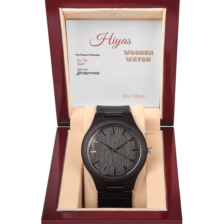 Wooden Watch Classic Timepiece front view