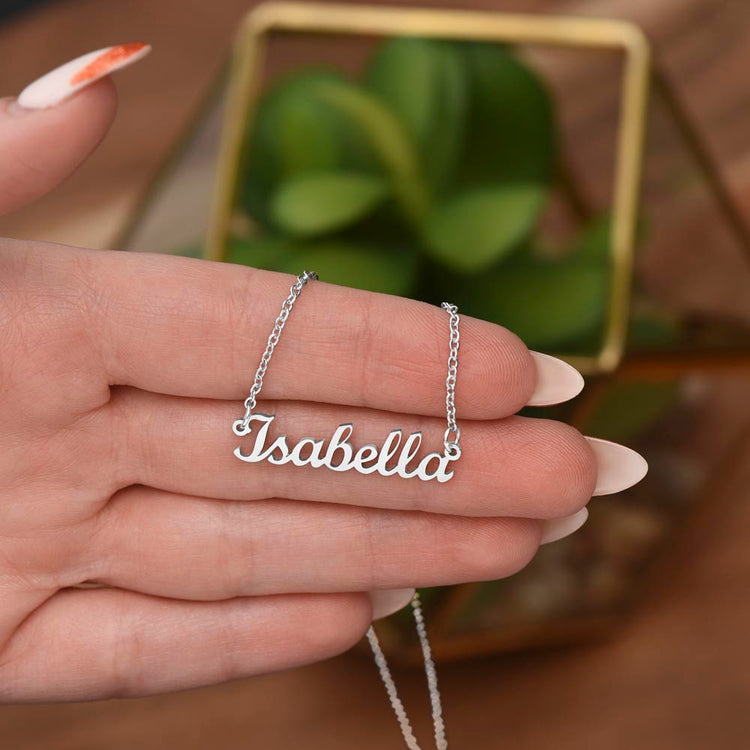 custom name necklace for women dainty