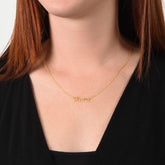 Custom Name Necklace for Women close-up detail