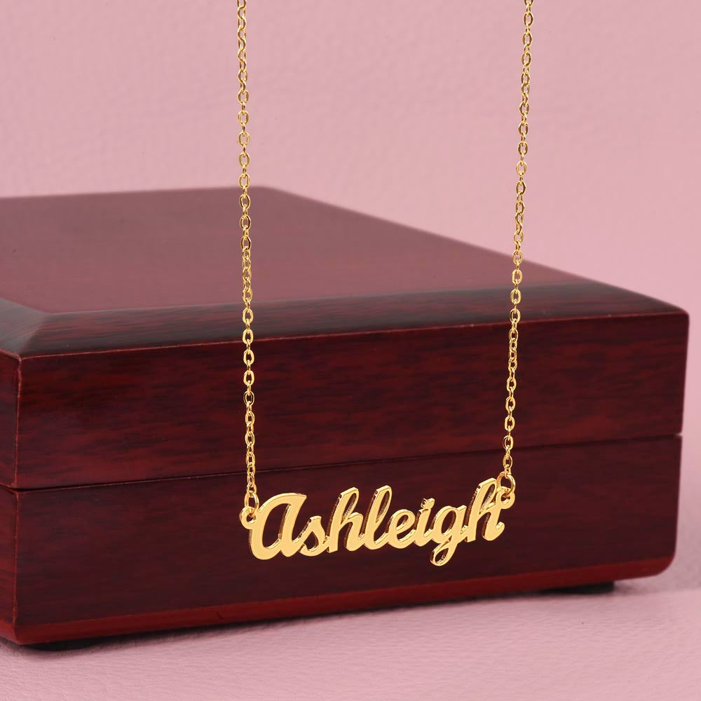 custom name necklace for women gold