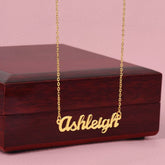 custom name necklace for women gold